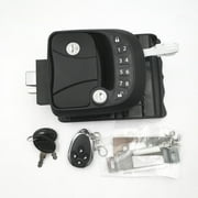 Meterk RV Door Lock Keyless Entry Door Lock 65ft Remote AntiTheft Lock with Integrated Keypad 1 Remote Controller 2 Mechanical Keys for Travel Trailer RV Yacht